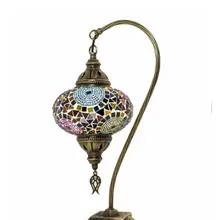 Mosaic Lamp Gooseneck Authentic Bohemian Lampshade