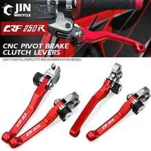 Motocross Foldable Pivot Dirt Bike CNC Brake Clutch Levers Cable Lever Handle For HONDA CRF250R 2007-2018 2017 2016 2015 2014