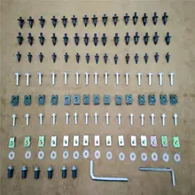 Motorcycle Accessories Fairing Bolt Kit Body Screws Clips For Kawasaki Ninja ZX6R 2007-2008