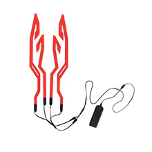 Motorcycle Helmets Light LED Strip Lights For Helmets Sticky On Helmets For Safe Night Riding 3 Mode Helmets Lights Sticker
