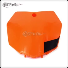 Motorcycle Orange & Black & White Front Number Plate For KTM EXC XCW XCFW SX SXF XC SXF XCF 125 150 250 300 350 450 500 530