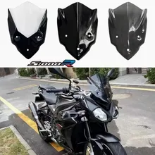 Motorcycle Windshield Deflector WindScreen For 2014 2015 2016 2017 2018 BMW S1000R S 1000R 1000 R Black Wind Shield Screen Smoke