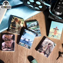 Mr.Paper 6 Design Floating Shadow Time Series Matchbox Sticker Decoration Diary Sticker Scrapbook Decoration Sticker