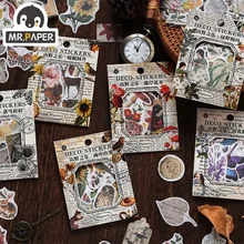 Mr.Paper 6 designs Infeel.Me Mountain Wilderness Series Washi Paper Sticker Pack Mini Sticker Decoration DIY Material Sticker