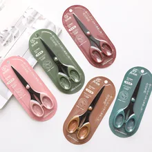 Multifunctional Color Scissor Stainless Steel Blade Safe Design Cutter for Fine Art Diary Album Craft Stationery Office School