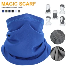 Multifunctional Outdoor Sport Bandana Neck Gaiter Mesh Elastic Sport Headband Neck Warmer Magic Scarf for Hiking Cycling