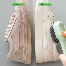 Multifunctional Soft-bristled Shoe Brush Shoe Brush Long Handle Brush Clothes Brush Shoe Clothing Board Brushes Cleaning Tool