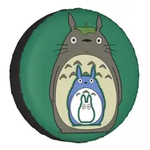My Neighbor Totoro Spare Tire Cover for Jeep RV SUV 4WD 4x4 Hayao Miyazaki Anime Car Wheel Protector Covers 14" 15" 16" 17" Inch