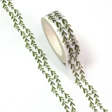 NEW 10pcs/Lot Decorative Cute Watercolor Spring Leaves Plant Washi Tapes DIY Scrapbooking Planner Masking Tape School Supplies