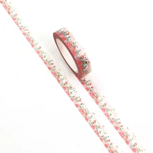 NEW 1PC 10mm*10m Foil Red Rose Flowers Decorative Washi Tape Scrapbooking Masking Tape Office Supply designer mask washi tape