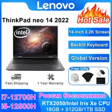 NEW Lenovo Laptop ThinkPad neo 14 Intel i7-12700H/i5-12500H RTX2050/Xe 16G 512G/1T SSD 14" 2.2K Screen Win 11 Notebook Computer