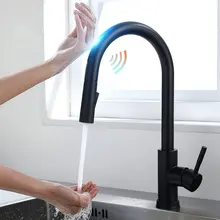 NEW Smart Touch Kitchen Faucets Crane For Sensor Kitchen Water Tap Sink Mixer Rotate Touch Faucet Sensor Water Mixer