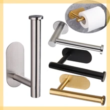 NEW Stainless Steel Toilet Roll Paper Holder Organizers Punch-Free Towel Rack Wall Mount Toilet Tissue Accessories