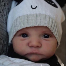 NPK 20inches reborn doll kit Levi Awake By Bonnie lifelike real soft touch unfinished doll parts with cloth Body