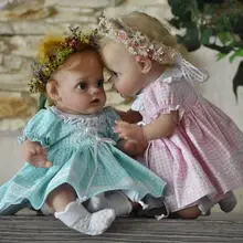 NPK 30CM Already Painted finished doll reborn  Baby Flo fairy Elf bebe doll lifelike real touch  mini doll 3D Skin with Visible
