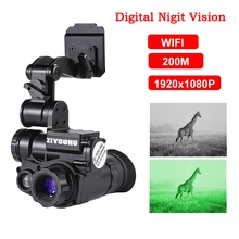 NVG10 Night Vision Scopes for Hunting 1-6x Zoom Head-Mounted Night Vision Goggles Black&White /Green Imaging Tactical Equipment