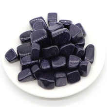 Natural Blue Goldstone Sand Quartz Crystals And Healing Stones Tumbled Bulk Mineral Specime Gemstones Home Aquarium Decoration