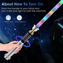 Neo-Pixel Lightsaber Luke Skywalker With Dueling Blade Smoothswing Metal Hilt Cosplay Laser Sword Boys Adult Xmas Gift LED Toys