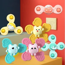 New 1Pcs Baby Children Bathing Sucker Spinner Suction Cup Animal Swimming Toy Bath Toys for Kid Funny Child Rattles Teether Gift