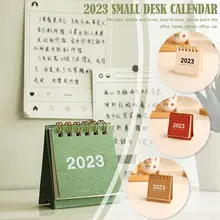 New 2023 Ins Style Retro Calendar Simple Planner Simple Desk Supplies Decoration Desk School Office Calendar Diary Q7c2