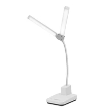 New 60 LEDs Double Head Desk Lamp White/Warm/Naturel Adjustable Table Light 180 Degrees Rotary Kids Reading Lamp USB Charging