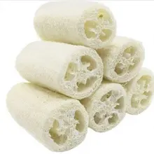 New 6pcs/set Organic Loofahs Loofah Spa Exfoliating Scrubber natural Luffa Body Wash Sponge Remove Dead Skin Made Soap