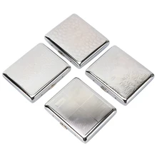 New Arrival Fashion Pattern Durable Nobility Anqiued Silver Color Men's Cigarette Case Cig Holder Hold 20 Cigarettes