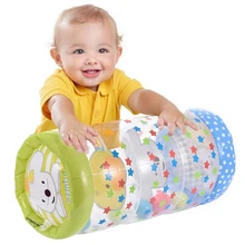 New Baby Crawling Inflatable Roller Toy With Bells PVC Fidget Toys Toddler Standing Crawling Roller Early Education Toy Rattle