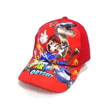 New Cartoon Adjustable Hat Super Mario- Baseball Cap Boys Girls Children Cotton Sun Hats Toddlers Outdoor Cute Sun Hats