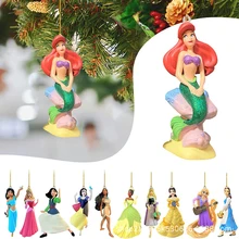 New Cartoon Christmas Ornament Girls Disney Princess Christmas Tree Decoration Pendant Kids Toys for Children Christmas Gifts