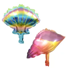 New Cartoon Conch Shell Foil Balloons Kids Birthday Party Decorations Baby Shower