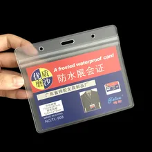 New Clear Waterproof Scrub Exhibition ID Name Card Badge Holders for Nurse Student