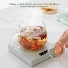 New Coffee Mug Warmer USB Electric Heated Cup Warmer 5 Gears Milk Tea Water Coffee Heating Coaster Winter Valentines Gift
