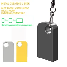New Mini Metal Usb Flash Drive 4G 8G 16G Pen Drive 32GB High Speed Memory Stick U Disk 64G Pendrive Memoria Usb free logo