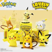 New Pokemon Figures Kawaii Pikachu 6-8cm Togedemaru Alola Region Raichu Mimikyu Good Quality Restore Anime Perfect Child Gift