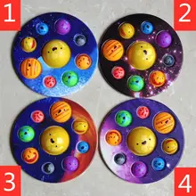New Products Popits Poped Rainbow Fidget Push Pop Bubble Stress Reliefsd Plastic Cement Happy Planet Mental Decompression Toys
