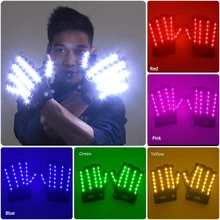 New Style 1 pair(2pcs) LED Gloves Rave Light Half Finger Light up Gloves Lighting Dance Party Stage Performance Decoration