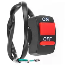New Universal Handlebar Motorcycle Switch ON-OFF Button LED Angel Eyes Light Switch