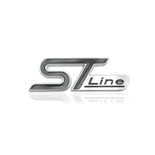 New design Multi-color 3D Metal STline STline Car Emblem Badge Auto Decal Sticker Emblem for Ford Focus ST Mondeo Accessories