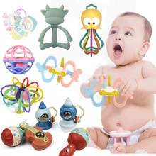 Newborn Toys Soft Baby Rattle Teether Educational Baby Games Rattles For Baby Teether Baby Toys 0 6 12 Months