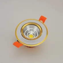 Newes LED COB Ceiling light 5W 7W10W COB Chip LED Recessed Downlight Spot Light Lamp AC85-265V White/ warm white