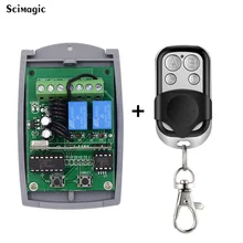 Newest 2 CH 12-24V Receiver Module 433.92MHZ RF Remote Control Switch Controller for Garage Door Motor Curtain LED