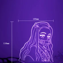 Newest 3D Night Light Special Acrylic Plate Anime Frozen Attack On Titan For Home Room Decor Light Kid Child Gift