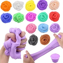 Non-sticky Universal Stress Relief Fluffy Slime Craft Mud Toy Lightweight No Borax Cotton Slime Clay Portable Modeling Clay