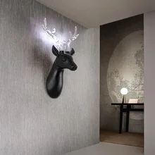 Nordic Antlers Wall Light Bedside Lamp Children's Room Decoration Modern Interior Lighting Living Room Stairs Wall Lamp Sconce