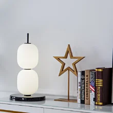 Nordic Creativity Glass Ball Shade Led Table Lamp Living Room Home Decor Sofa Corner Standing Light Bedroom Bedside Floor Lamp
