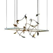 Nordic post-modern creative bar designer simple dining room chandelier light luxury model room custom engineering lamp