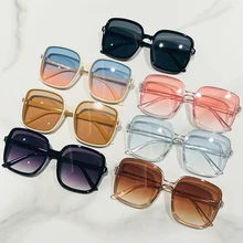 OVOYAN 2022 Vintage Square Sunglasses Women Luxury Designer Glasses Women/Men Oversized Eyeglasses Lady UV400 Oculos De Sol