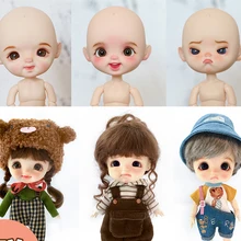 Ob11 whole baby smiles  doodle  egg  Betty purses her mouth  bjd joint doll presents Stodol with makeup head