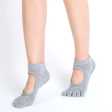 One Size New Female Socks Backless non-slip Breathable Pilates Ballet Socks Sports Fitness Women High Quality Solid Color Socks